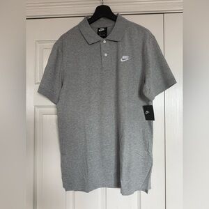 Nike Men's Heather Gray Polo Shirt